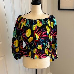 Vibrant Off-Shoulder Women's Top NWT